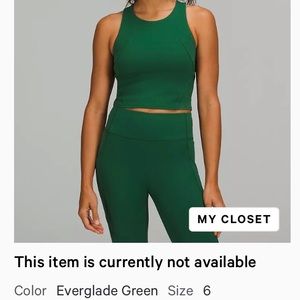 Lululemon cropped tank